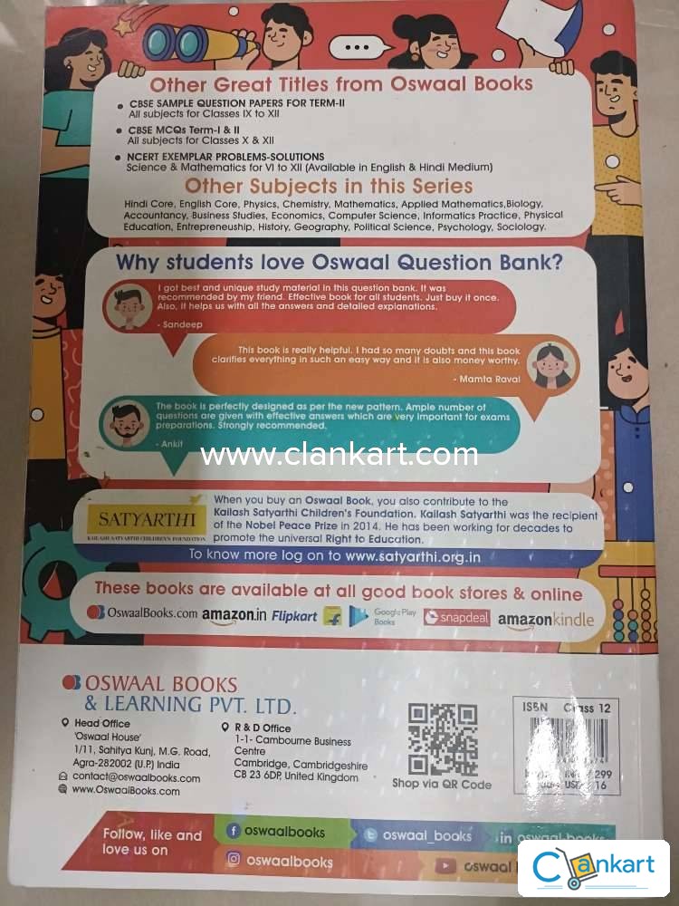 Buy Oswaal Cbse Question Bank Chapterwise For Term Class