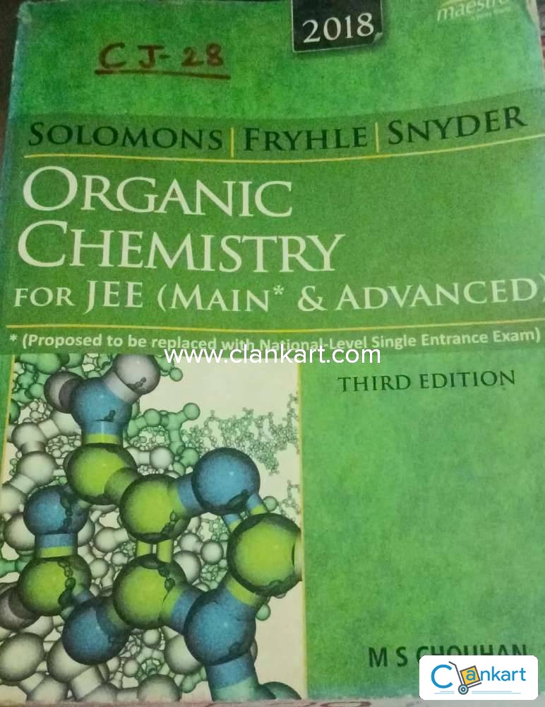 Buy Solomons Fryhle Synder Organic Chemistry For Jee Main