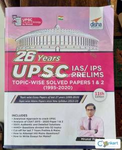 Buy '26 Years UPSC IAS/ IPS Prelims Topic-wise Solved Papers 1 & 2 ...