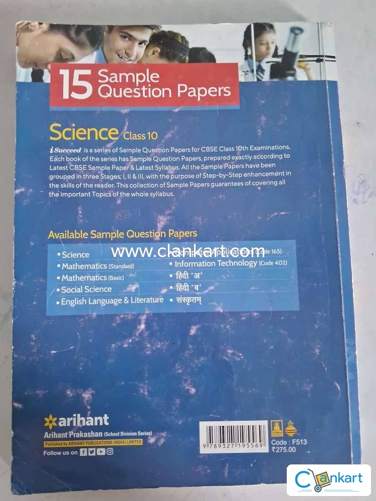 Buy 'CBSE BOARD Exam 2023 I-Succeed 15 Sample Question Papers Science ...