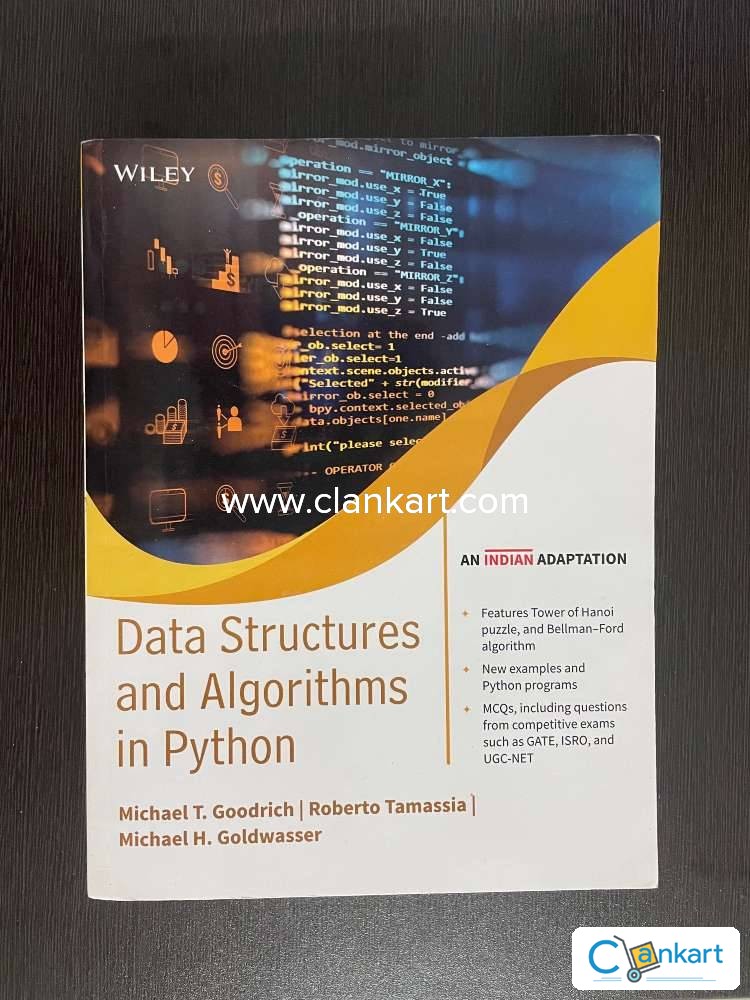 Data Structures And Algorithms In Python By Michael, 48% OFF