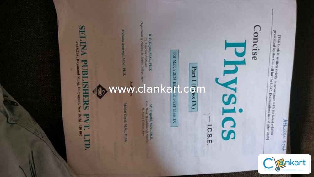 Buy 'Concise Physics ICSE Selina' Book In Good Condition At Clankart.com