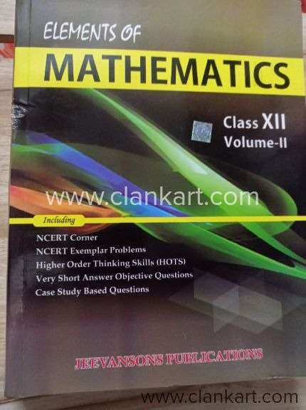 Buy 'elements Of Mathematics For Class Xii (vol-i & Vol-ii)' Book In 