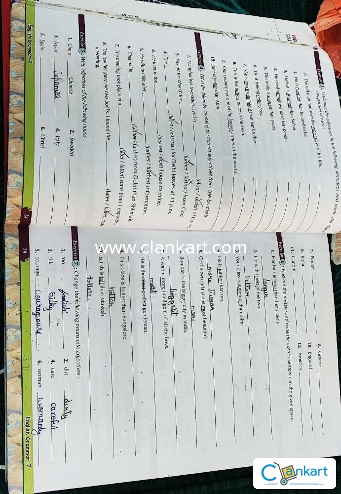 prachi english grammar book class 7th