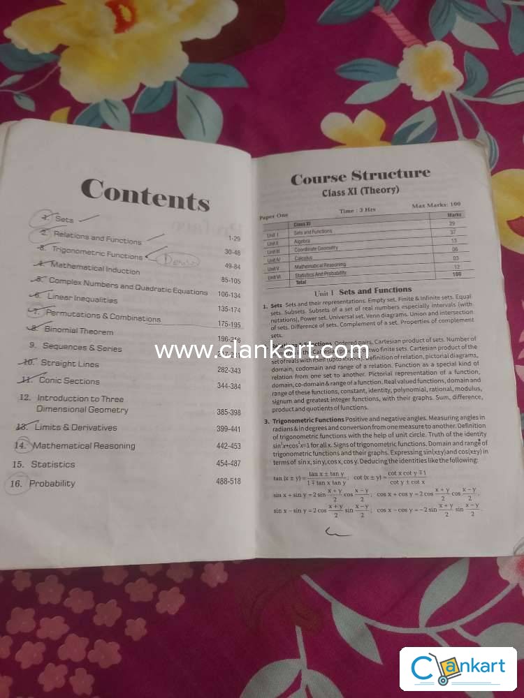 Buy Ncert Solutions Mathematics Class 11th Paperback Jan 01 2014 Lalit Goel Book In Good 3460