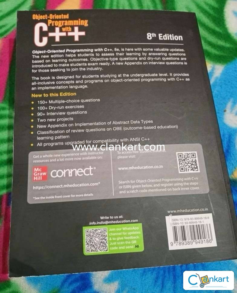 Buy 'Object Oriented Programming With C++ 8th Ed Book By E Balagurusamy ...