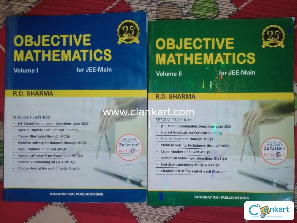 Buy 'Objective Mathematics Vol 1 & 2 By RD Sharma' Book In Excellent ...