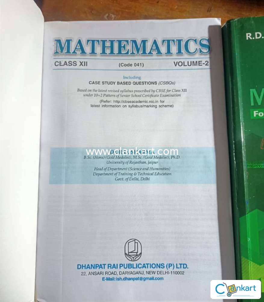 Class Rd Sharma Applied Mathematics Vol Pdf Off