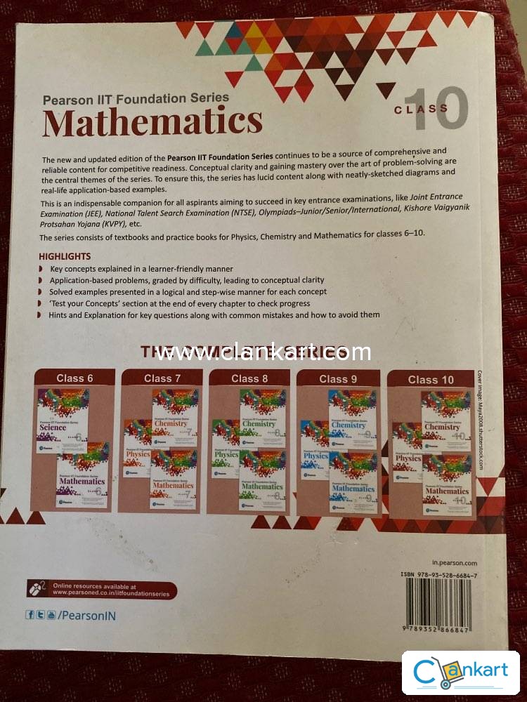 Buy 'Mathematics, Class 10 (IIT Foundation Series)' Book In Excellent ...