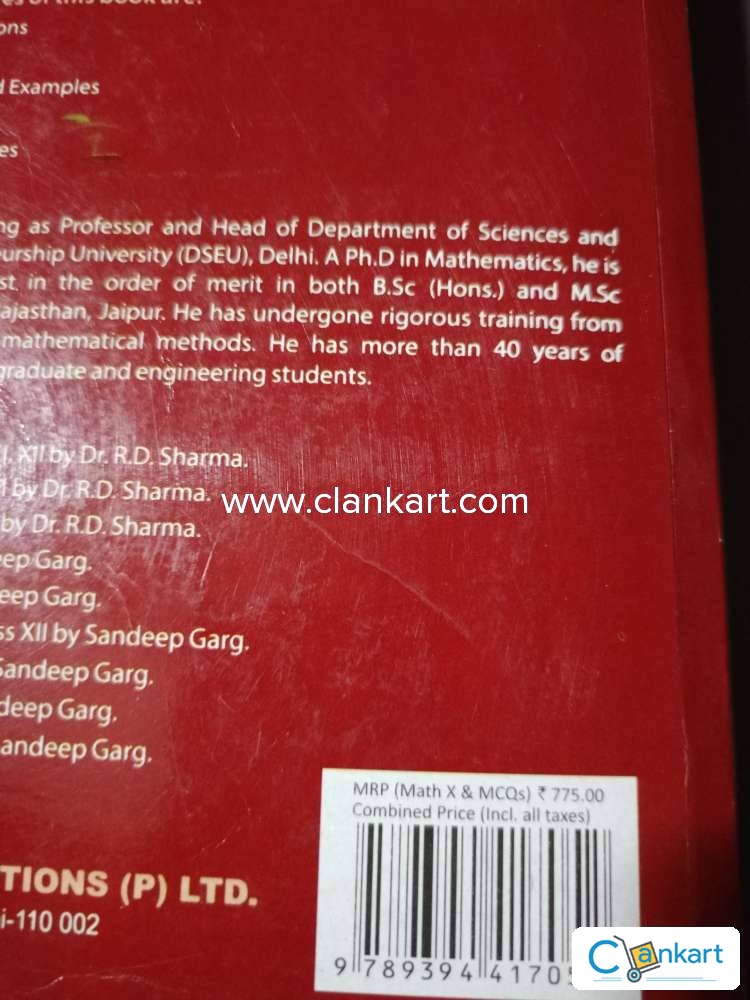 Buy 'Mathematics For Class 10 - CBSE - By R.D. Sharma Examination 2022 ...